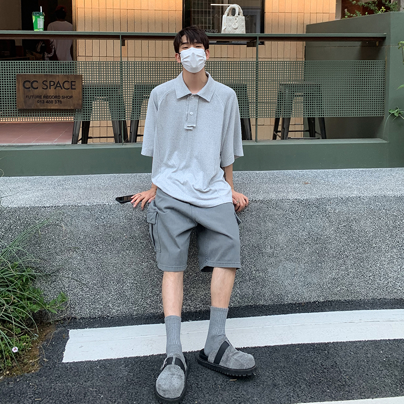 白口阳夏季日常polo短袖