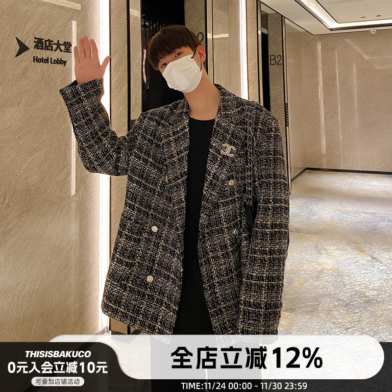 白口阳小香风外套时尚夹克西装