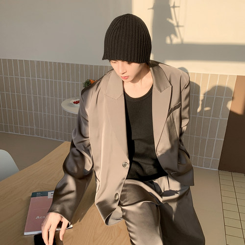 韩系高级感休闲西装套装