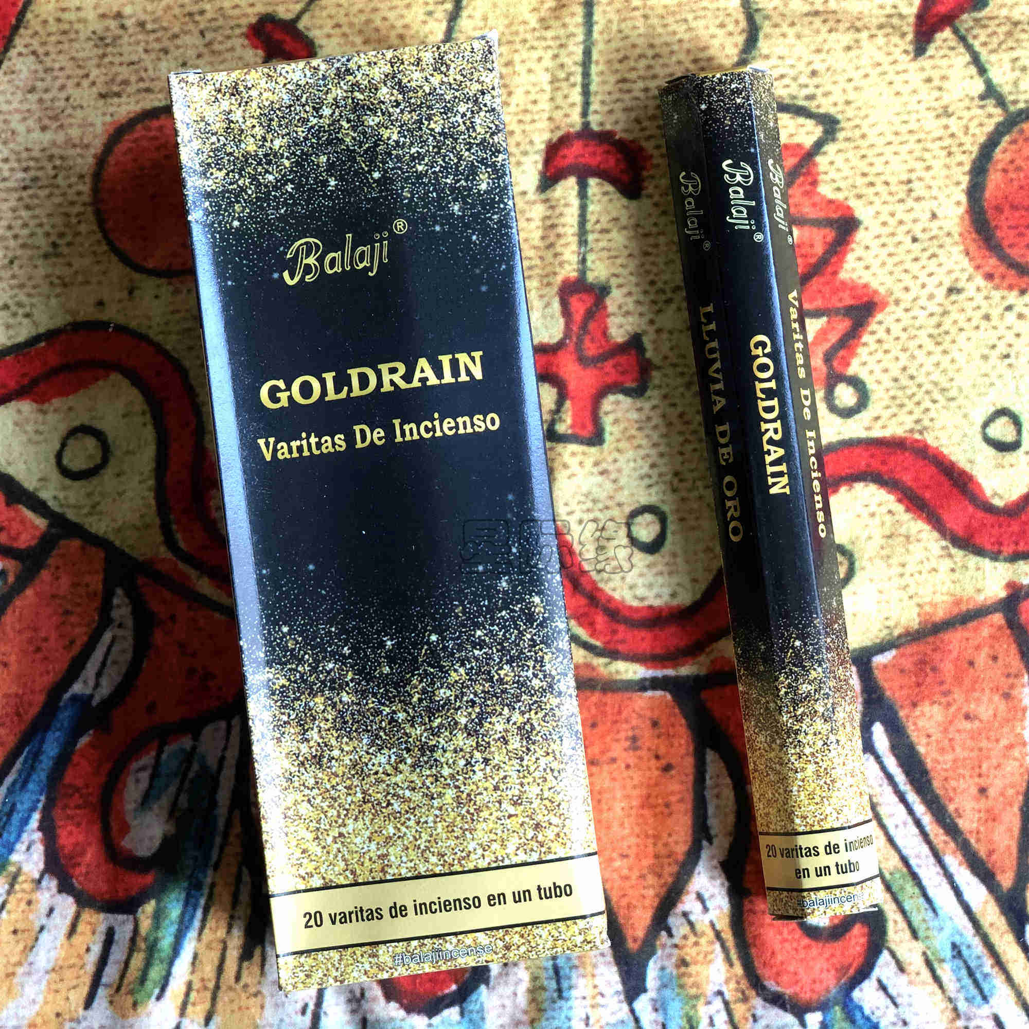 印度进口 balaji线香 金钱雨 gold rain 熏香 薰香