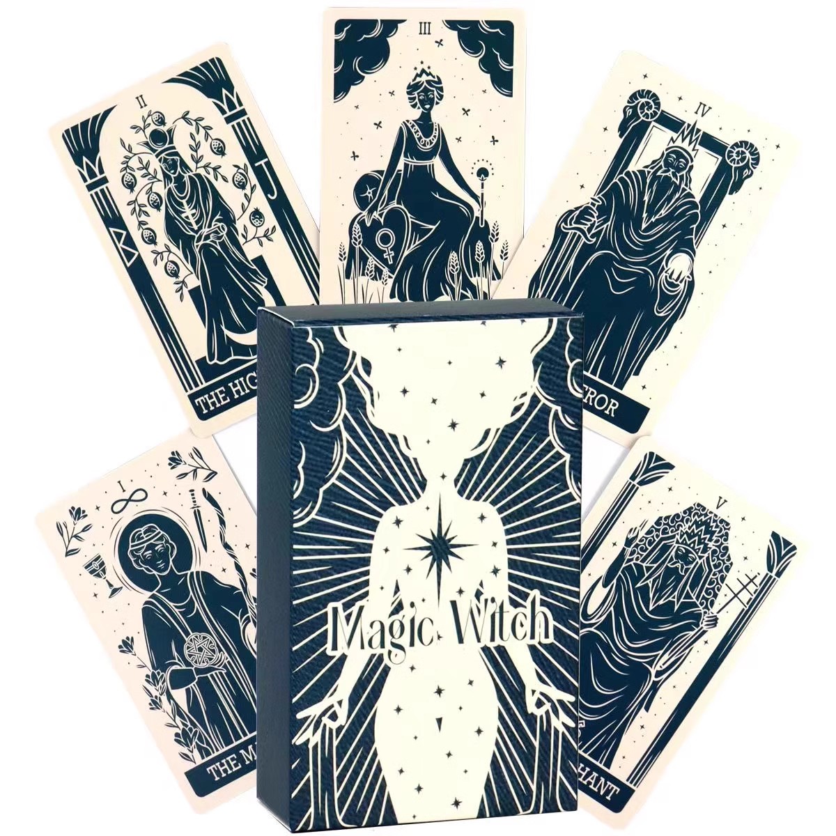 包邮Magic Witch Tarot Card Games魔-法女-巫游戏卡罗牌策略推理