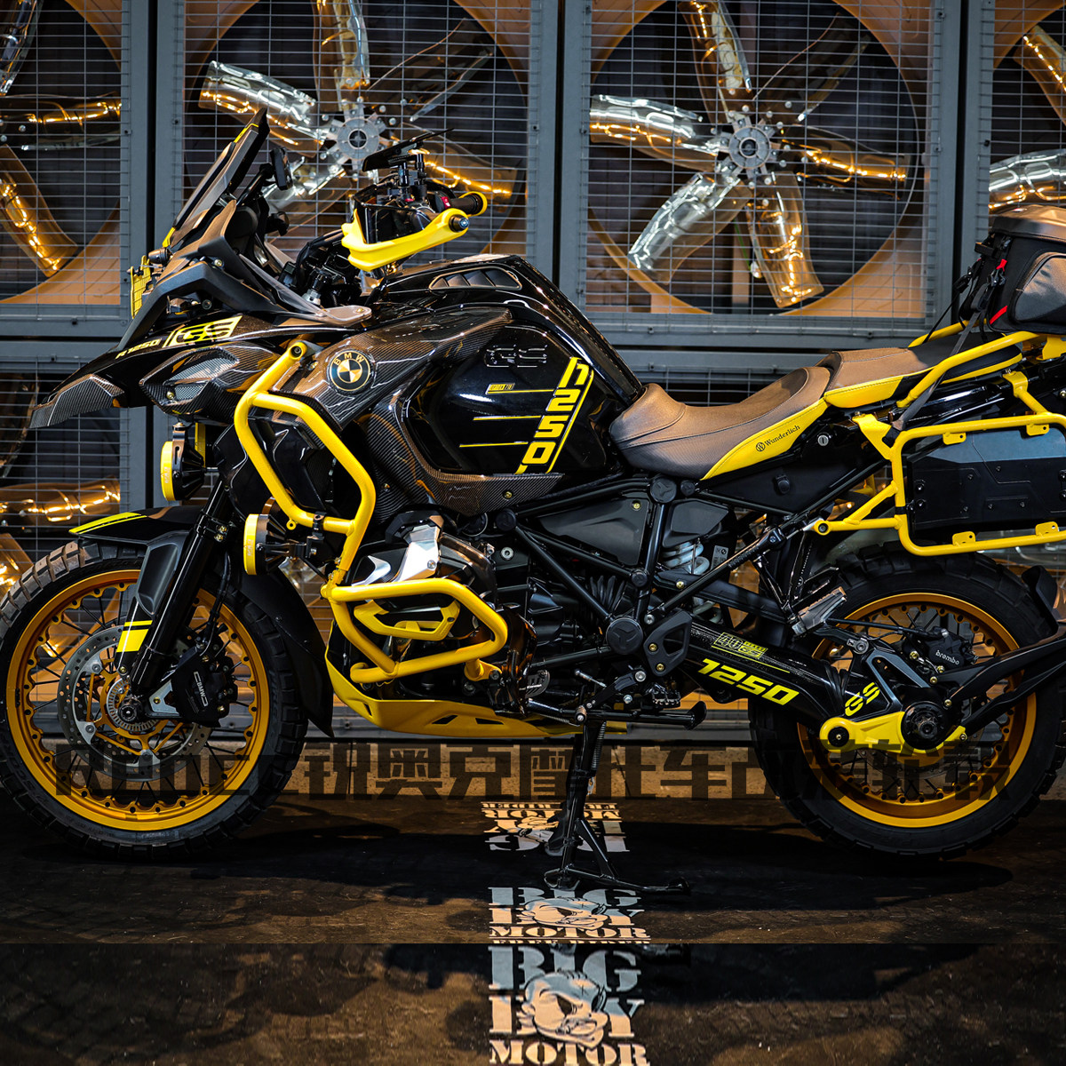 锐奥克宝马R1250GS 1300GS 1200ADV改装摩托车真空辐条锻造轮毂