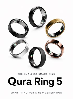 美国直邮Oura ring5代智能指环新款戒指男女健康运动心率血氧睡眠