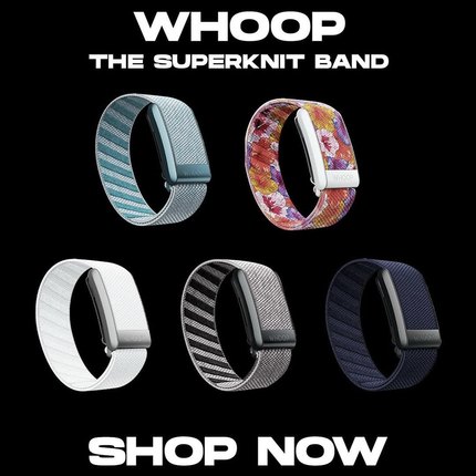 美国直邮WHOOP运动手环智能5.0 Superknit超柔软健康腕带男款女款