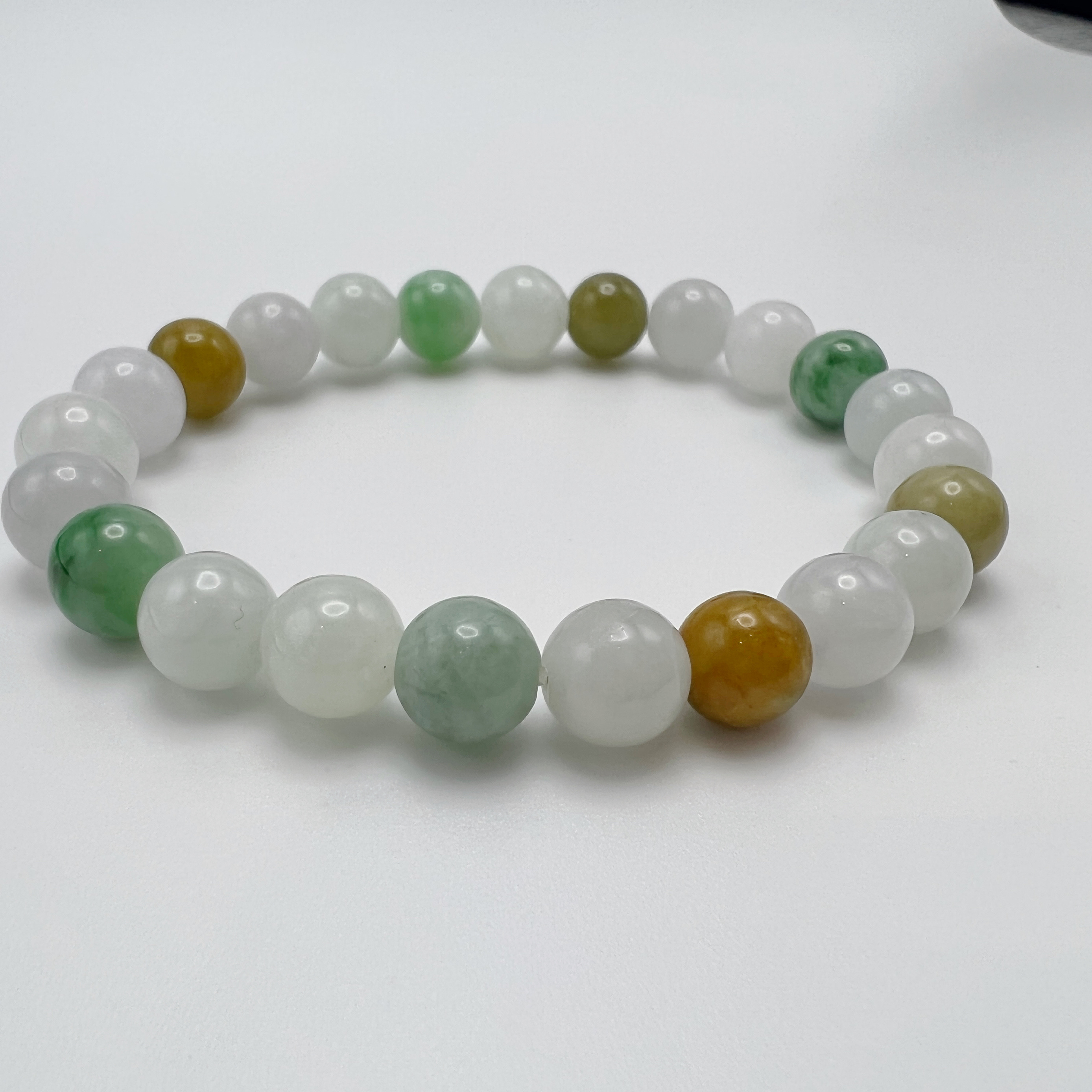 【秘境珠宝】天然翡翠多宝手串