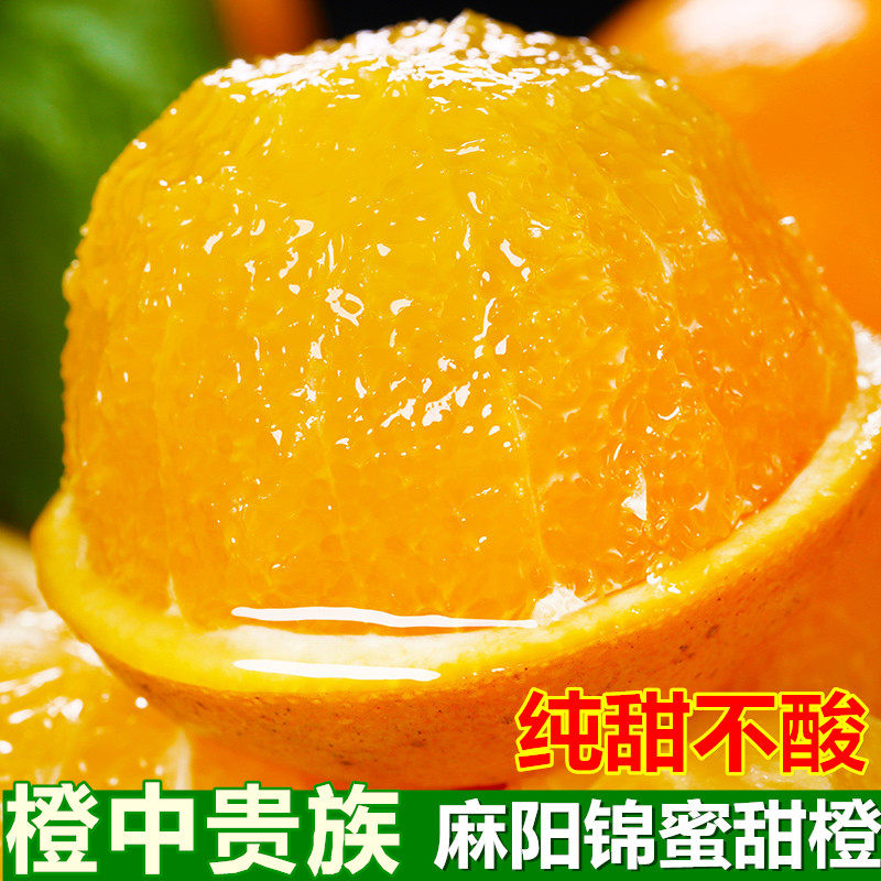 湖南麻阳锦蜜甜橙冰糖橙新鲜水果10斤包邮当季现摘现发纯甜橙子