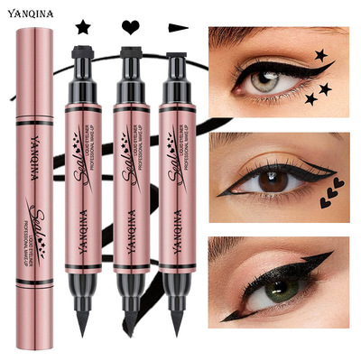 YANQINA妍琦娜印章图案眼线笔 Stamp eyeliner双头眼线液笔美妆