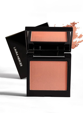 好价！粉质天花板~Laura mercier/罗拉腮红GINGER哑光单色低饱和