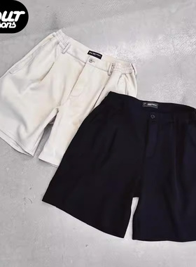 四季 HIDE IN HILLS 空气层廓形短裤隐藏在山Kozy宽松休闲五分裤