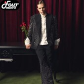 套装 ROYAL BIRTH CHILD.BORC 宫廷风钉珠西服衣服西裤 微喇版 型