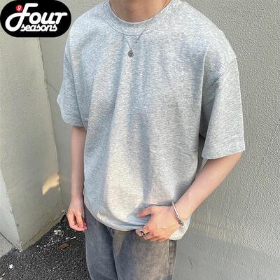 四季水洗质感短袖T恤纯色基础