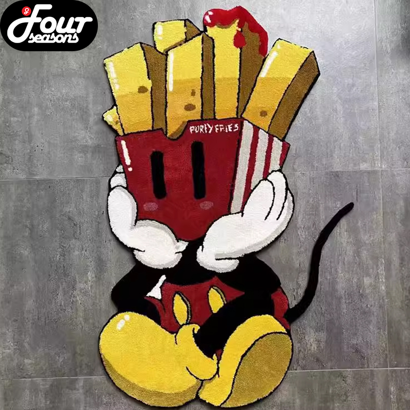 Purey.wr薯条米奇纯手工地毯