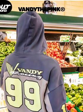 VANDY THEPINK Two-Tone Racing Hoodie 双色拼接 连帽卫衣帽衫男