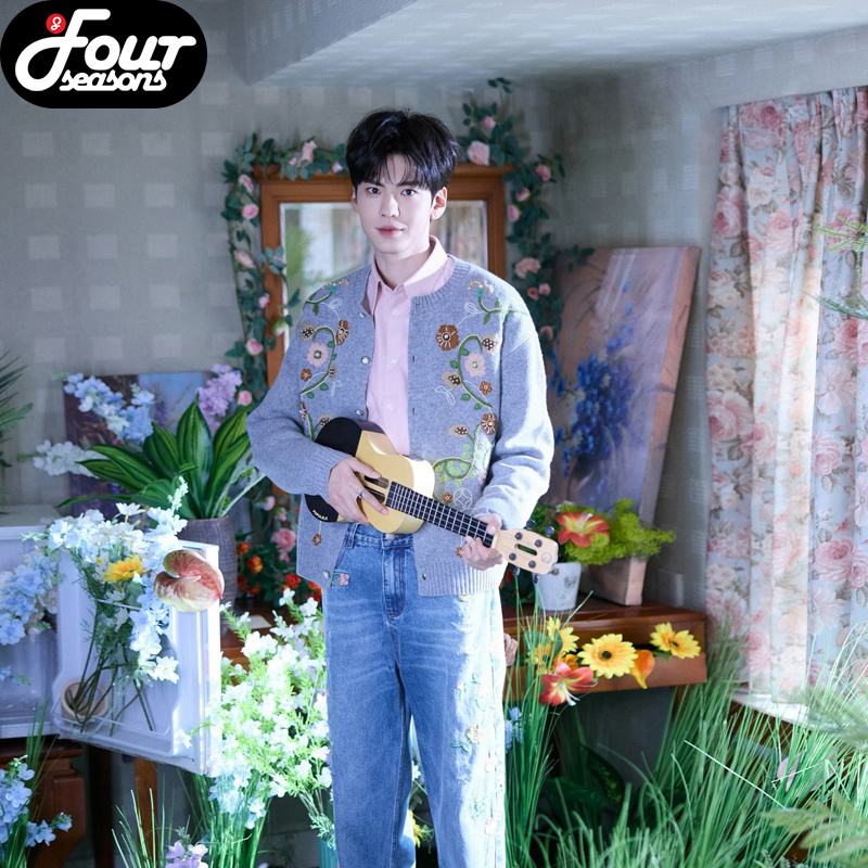 BirthofRoyal手绣花卉羊毛外套