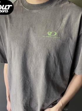 四季GLOBALVALLY Earth Short Sleeves水洗纯棉圆领印花短袖t恤男