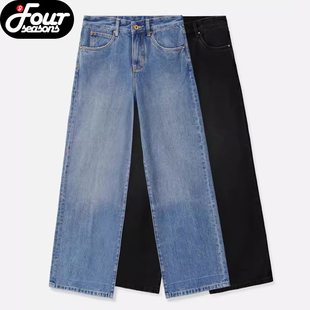 【四季】Epide Prefab做旧宽松老钱风休闲Leisure牛仔裤直筒长裤