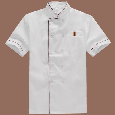 酒店厨师服短袖夏季薄款