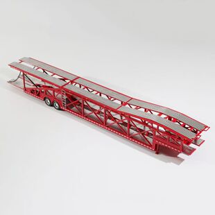 GCD1:64轿运双层托架巨无霸超长拖板挂卡运输车仿真合金汽车模型