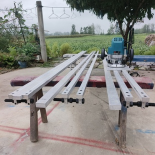 寿材开燕尾槽铝靠山寿材大板开榫卯槽公母槽铣槽靠尺磨具辅助工具