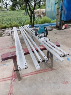 全铝寿材开燕尾槽铝靠山寿材大板开榫卯槽公母槽铣槽靠尺辅助工具