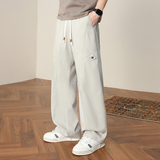 春夏季新款莱赛尔天丝垂感休闲裤男老钱风直筒阔腿伞兵裤8807/p45，男装休闲裤，星座223-1（原星座201）