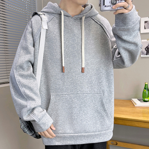 W702/p58 日系连帽套头卫衣2023春季男女中性店主风ins百搭长外套图片
