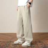 夏季新款莱赛尔天丝棉阔腿长裤男抽绳束脚灯笼裤山本裤8211/特p45，男装休闲裤，星座223-1（原星座201）