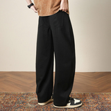 春夏季莱赛尔天丝棉黑色休闲裤男裤高级感老钱风直筒西裤8213/p50，男装西裤，星座223-1（原星座201）