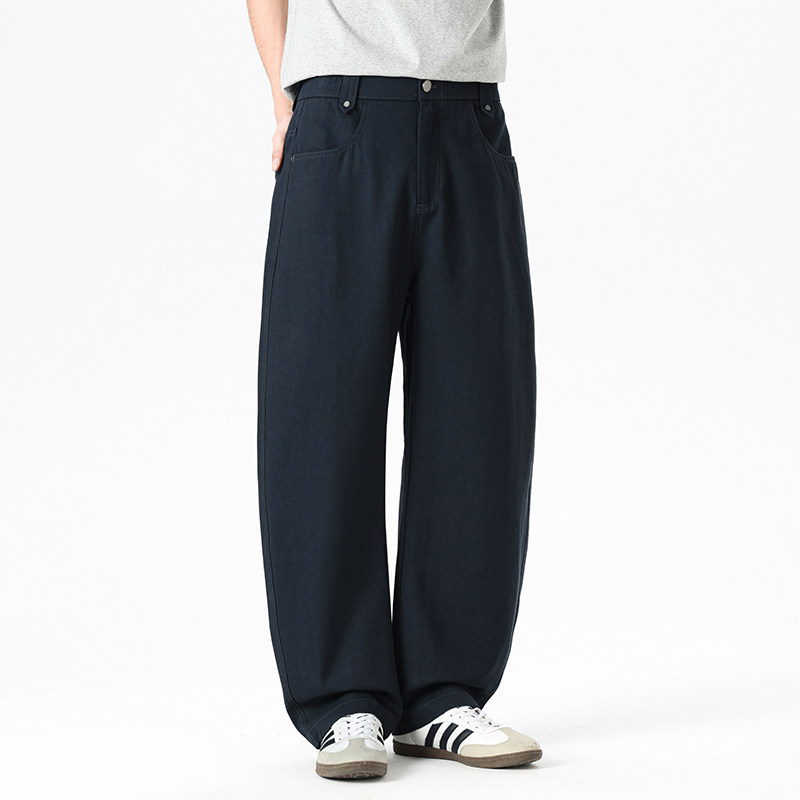 春夏季莱赛尔天丝棉阔腿长裤男高级感显瘦直筒西裤休闲裤8213/p50，男装西裤，星座223-1（原星座201）