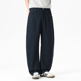 春夏季莱赛尔天丝棉阔腿长裤男高级感显瘦直筒西裤休闲裤8213/p50，男装西裤，星座223-1（原星座201）