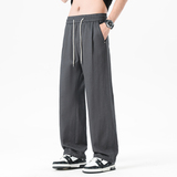 夏季莱赛尔天丝棉直筒阔腿长裤男抽绳束脚灯笼裤山本裤8211/特p45，男装休闲裤，星座223-1（原星座201）