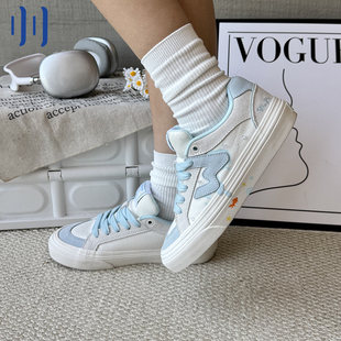 顽刻ollieskate小金鱼配色春季 校园风W系列低帮男女国潮滑板鞋