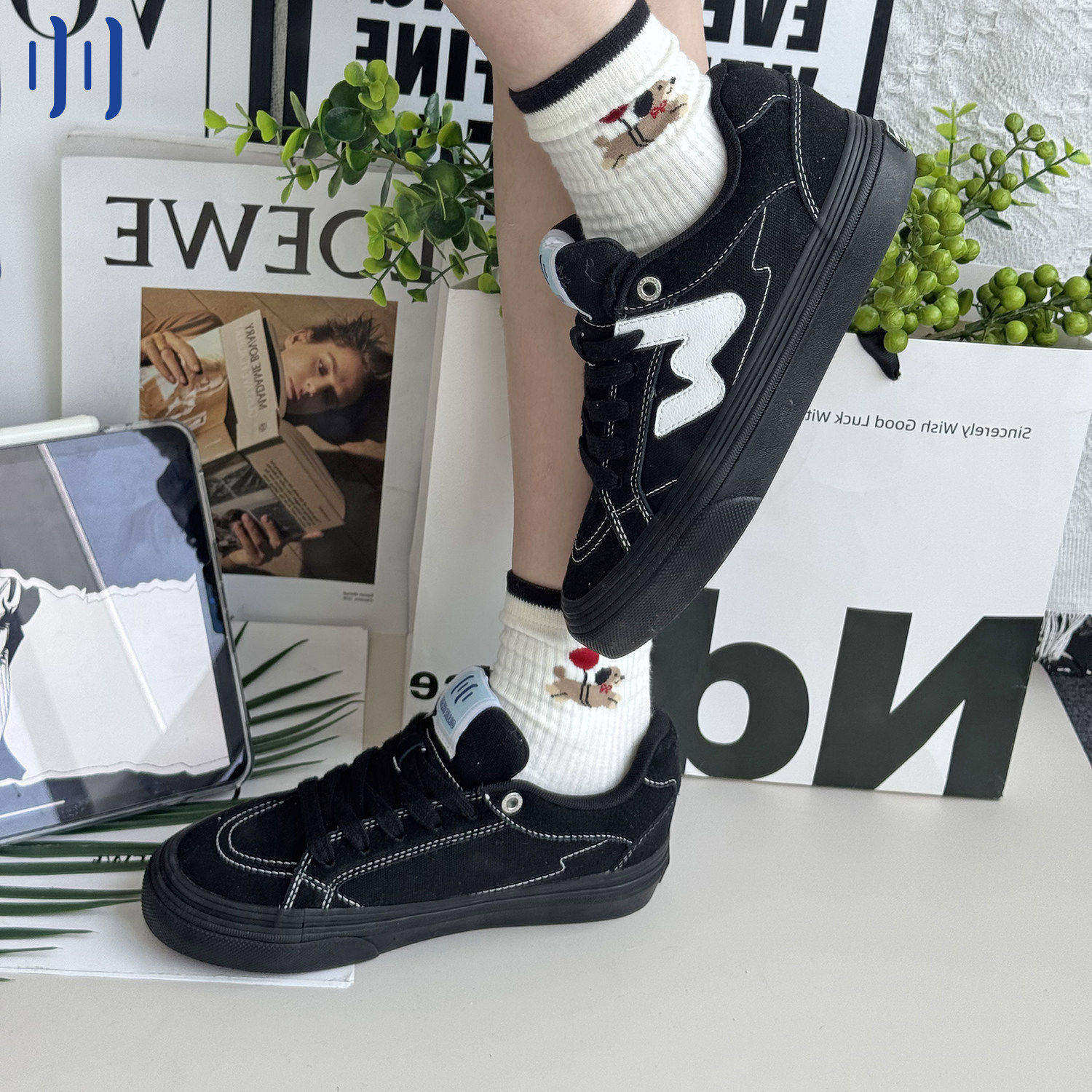 顽刻ollieskate黑武士配色秋季校园风W系列低帮男女国潮滑板鞋,流行男鞋,休闲板鞋,淘宝优惠券,粉丝福利购,淘宝优惠卷