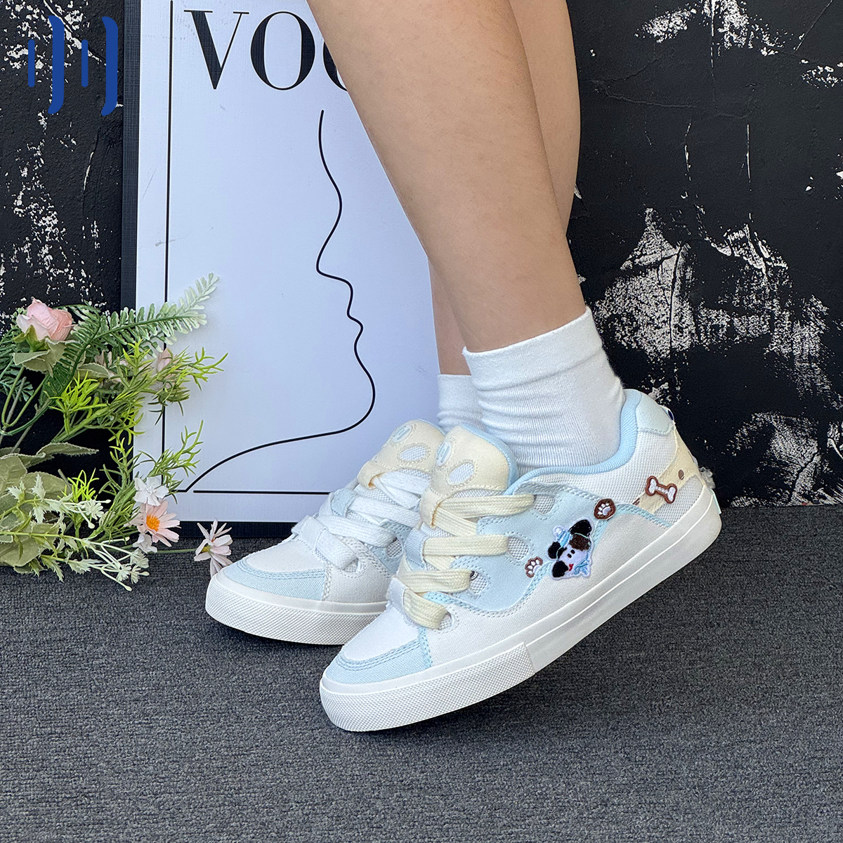 顽刻ollieskate面包鞋旺旺来电配色秋季BAKE低帮男女国潮滑板鞋