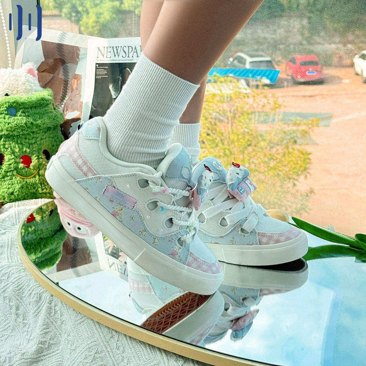 顽刻ollieskate面包鞋布露比配色BAKE复古休闲低帮男女国潮滑板鞋