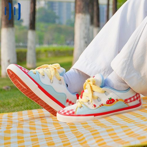 顽刻ollieskate面包鞋小苹果配色BAKE复古休闲男女国潮滑板鞋