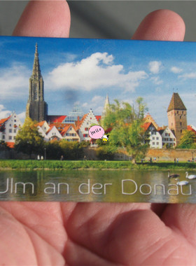 德国当地购买冰箱贴 多瑙河畔的乌尔姆 ULM AN DER DONAU