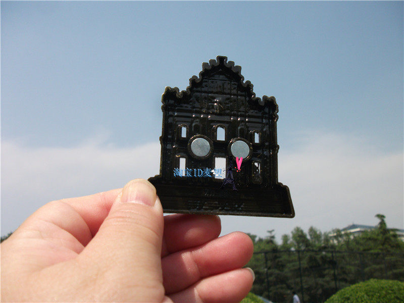 WORLD TOURISM COMMEMORATIVE FRIDGE MAGNET MACAU MACAU RUINS OF ST. PAULS METAL MAGNET