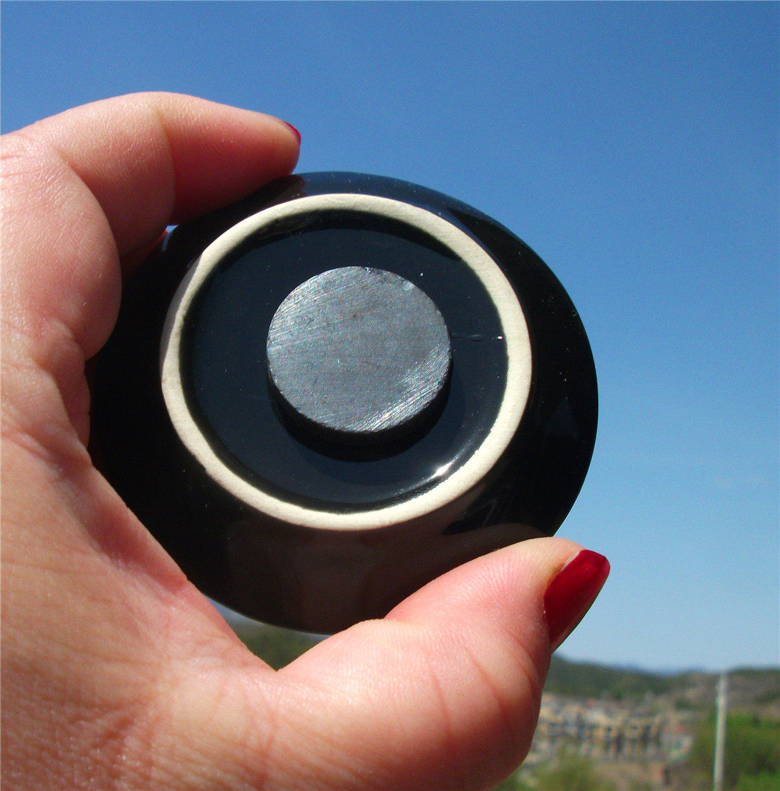 NEW ZEALAND LOCAL BUY FRIDGE MAGNET NEW ZEALAND KIWI NEW ZEALAND FERN DISC WELLINGTON