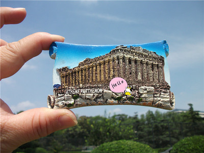 希腊当地冰箱贴经典地标帕特神庙