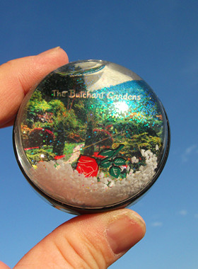 加拿大当地购买冰箱贴 温哥华 布查德花园Butchart Gardens 雪球