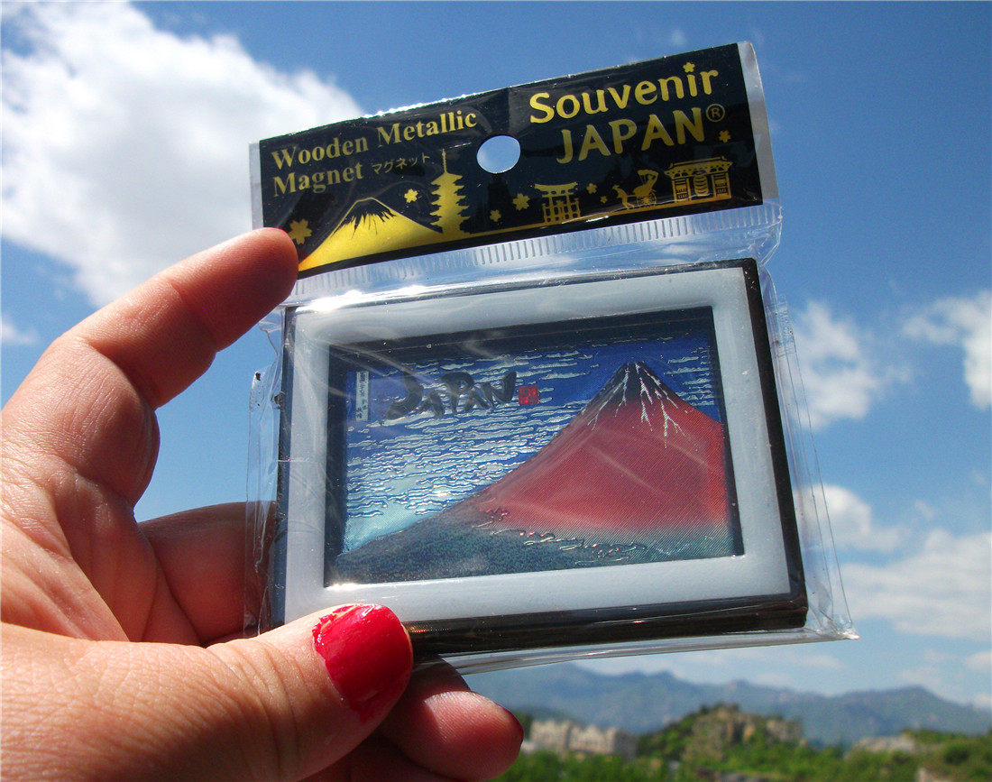 JAPANESE UKIYO-E REFRIGERATOR MAGNET THIRTY-SIX VIEWS OF MOUNT FUJI KANAGAWA SURF LANE WOODEN FAMOUS PAINTING OF KAIFENG KUAISUN