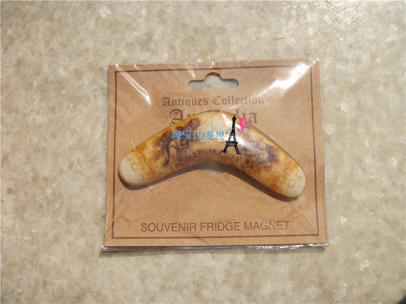 AUSTRALIA DELICATE FRIDGE MAGNET DARTS FLYING FOWL ACRYLIC SOUVENIR GIFT AUSTRALIA