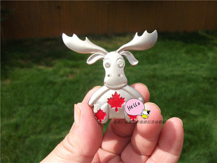 旅背冰箱贴 加拿大 CANADA MOOSE 卡通 驯鹿当地购买带回 手信