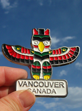 加拿大当地购买冰箱贴 旅背 温哥华 VANCOUVER 金属多款图腾 河狸