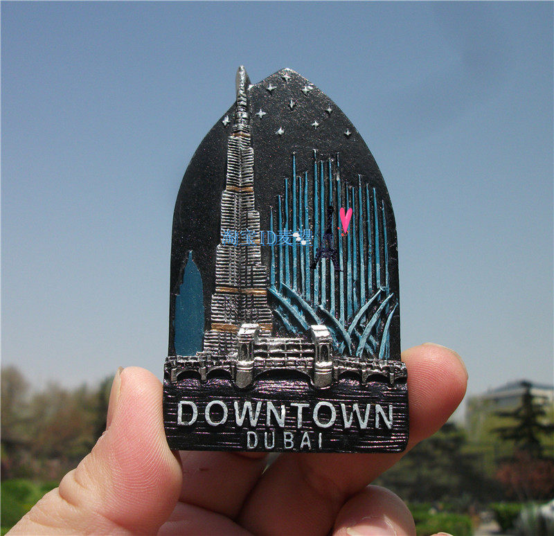 旅背冰箱贴 阿联酋 海湾明珠迪拜 哈里发塔 dubai 夜景 手信礼物
