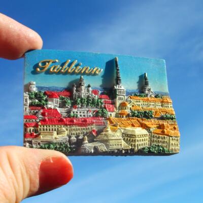 爱沙尼亚当地购买冰箱贴 塔林 TALLINN 美丽古城 ESTONIA