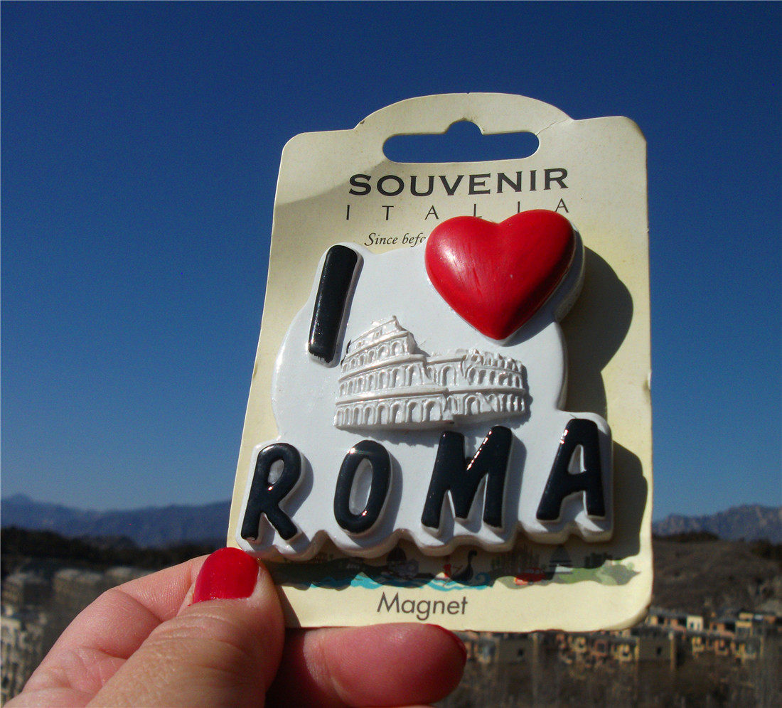 WORLD TRAVEL COMMEMORATIVE FRIDGE MAGNET ITALY ITALY ROME ARENA SEMI-BEAST GIFT GIFT
