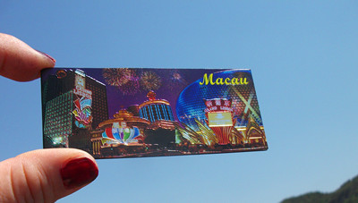 澳门当地冰箱贴铝箔大三巴