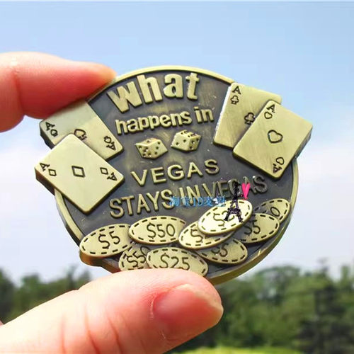 拉斯维加斯vegas筹码手信冰箱贴